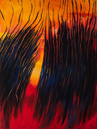 Through Fear van Natalia Shutiak, Schilderij te koop op Singulart