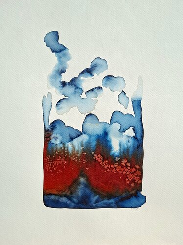 Under the Clouds di Alexandra Briois, Opera su carta in vendita su Singulart