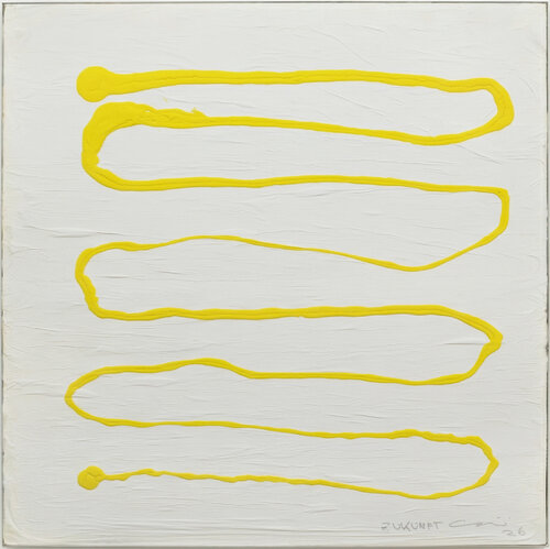 ZUKUNFT I, 100 cm x 100 cm van dagmar cavadini, Schilderij te koop op Singulart