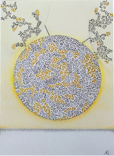 Emergence par Natacha Cosic, Œuvre sur papier en vente sur Singulart