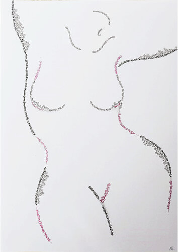 LA SILHOUETTE van Natacha Cosic, Tekening te koop op Singulart