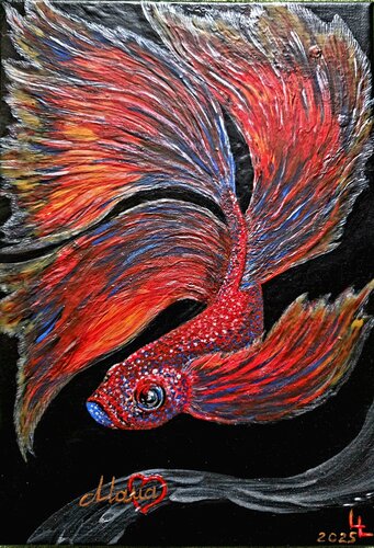 Mein kleines Fischchen von Lena Luzius, Malerei kaufen auf Singulart