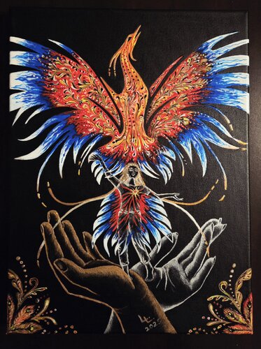 Bird of happiness von Lena Luzius, Malerei kaufen auf Singulart