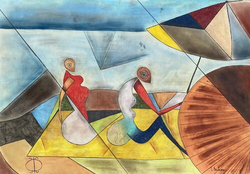 Estate interiore de Tina Bevilacqua, Obra en papel a la venta en Singulart