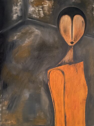 Lonely soul n”1 della serie(essenza) von Tina Bevilacqua, Malerei kaufen auf Singulart