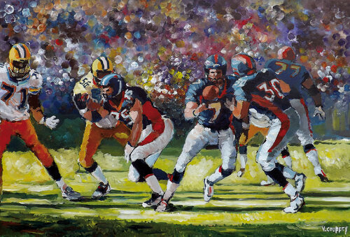 En pleine action… FA II par Vincent COUPPEY, Peinture en vente sur Singulart