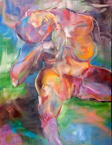 The Bird van Márta Nyilas, Schilderij te koop op Singulart