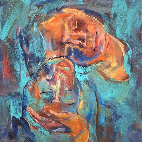 Pieta par Márta Nyilas, Peinture en vente sur Singulart
