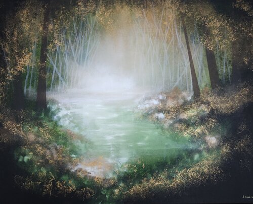 Magical pond von Asta Vehviläinen, Malerei kaufen auf Singulart