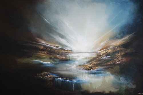 First sunset by Asta Vehviläinen, Painting for Sale on Singulart