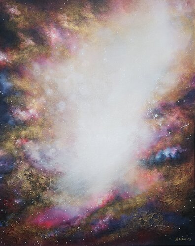 Garden of Unicorns van Asta Vehviläinen, Schilderij te koop op Singulart