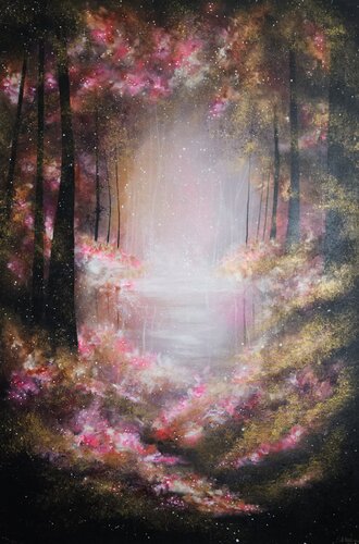 Magical land di Asta Vehviläinen, Pittura in vendita su Singulart