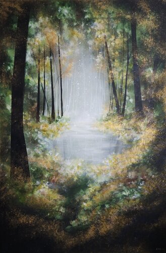 Light my way di Asta Vehviläinen, Pittura in vendita su Singulart