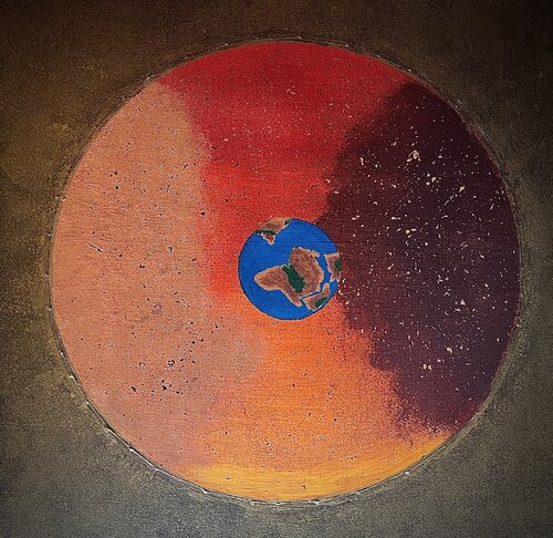 Couleurs chaudes - Terre by Sophonie Pierre, Painting for Sale on Singulart