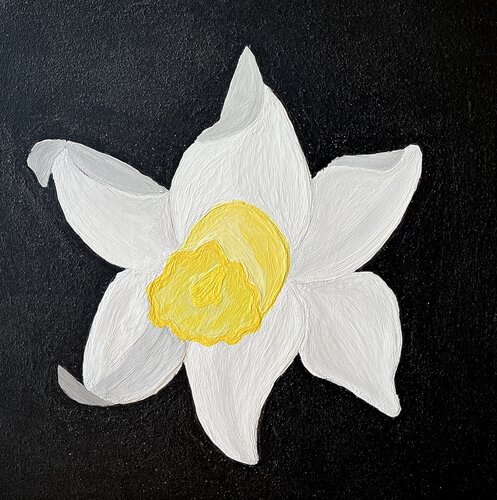 La jonquille par Sophonie Pierre, Peinture en vente sur Singulart