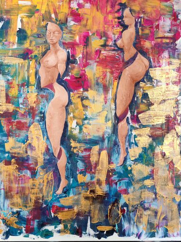 Figure nell'astrazione by Anna Carrarini, Painting for Sale on Singulart