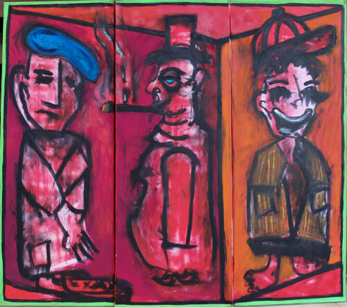 Three Passersby by AJ Smith, Painting for Sale on Singulart