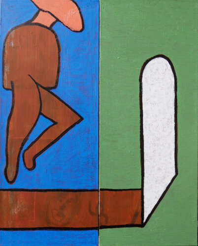 Drifting Figure by AJ Smith, Painting for Sale on Singulart