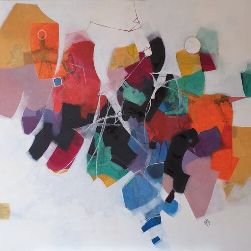 Fragrance d'été van Mohamed Chafa Ouzzani, Schilderij te koop op Singulart