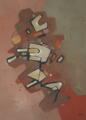 Roches exilées von Mohamed Chafa Ouzzani, Malerei kaufen auf Singulart