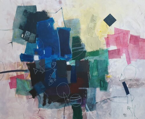 Instinct de vie di Mohamed Chafa Ouzzani, Pittura in vendita su Singulart