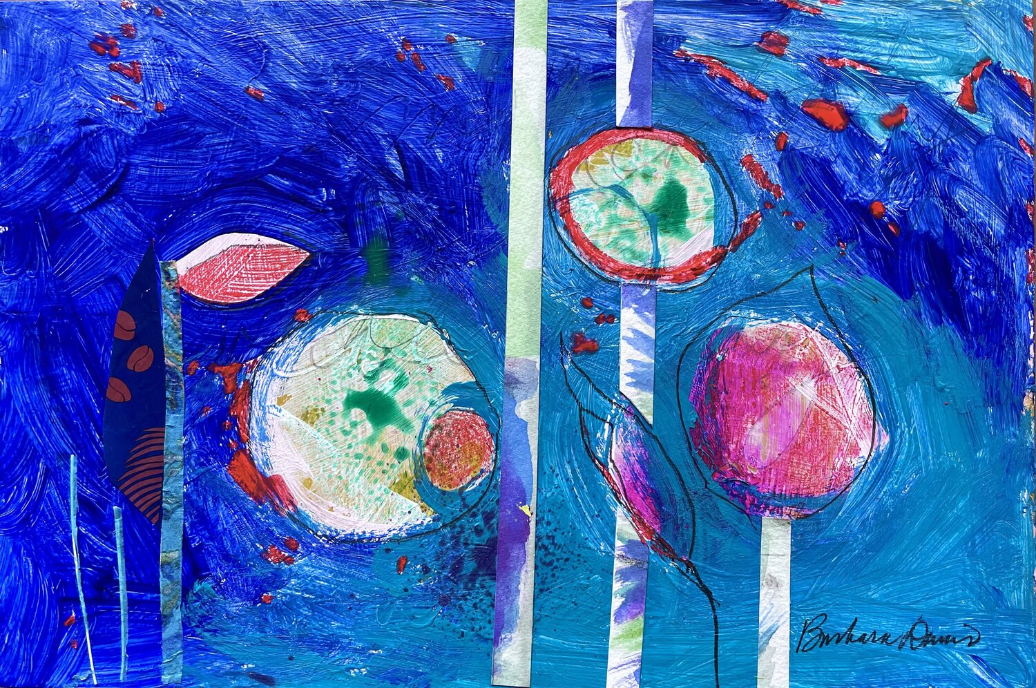 I am healthy, wealthy and wise Barbara Davis Origineel schilderij te koop