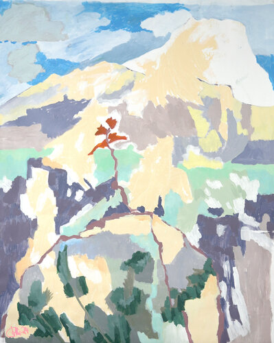 Mountain by Esther - Maria Quade, Painting for Sale on Singulart