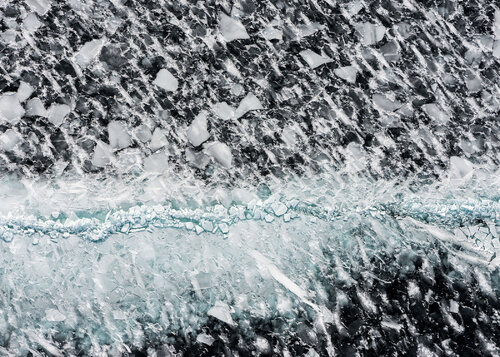 Ice Floes and Fractured Ice Sheets III - Lake Ontario near Pultneyville, NY by John Griebsch, Photography for Sale on Singulart
