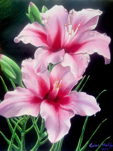 Desire - Floral by EMAN KHALIFA, Painting for Sale on Singulart