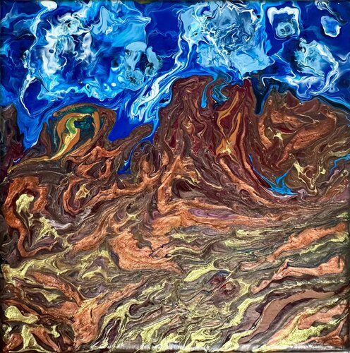 Zeffir (exhale) - Abstract Nature by EMAN KHALIFA, Painting for Sale on Singulart