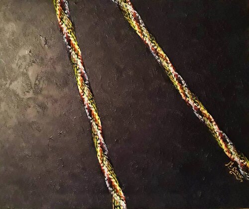 La linea invisibile del destino.- Tecnica: Primitive-Actual by Marina Corso, Painting for Sale on Singulart