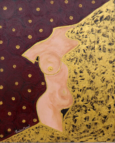 Di gemme d'oro ti coprirò - Tecnica: Primitive Actual by Marina Corso, Painting for Sale on Singulart