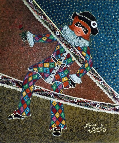 El bòcolo par Colombina - Tecnica: Primitive-Actual by Marina Corso, Painting for Sale on Singulart