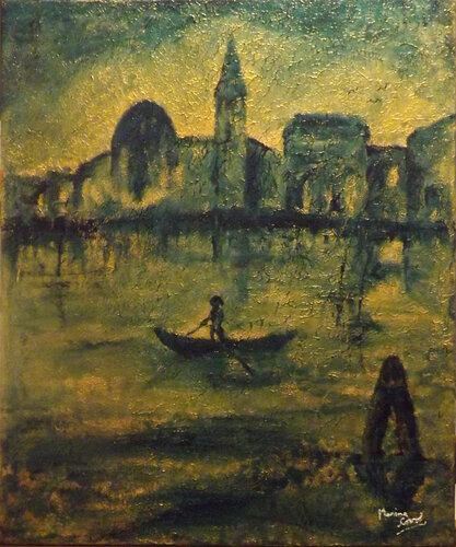 Alba veneziana - Tecnica: Primitive-Actual by Marina Corso, Painting for Sale on Singulart