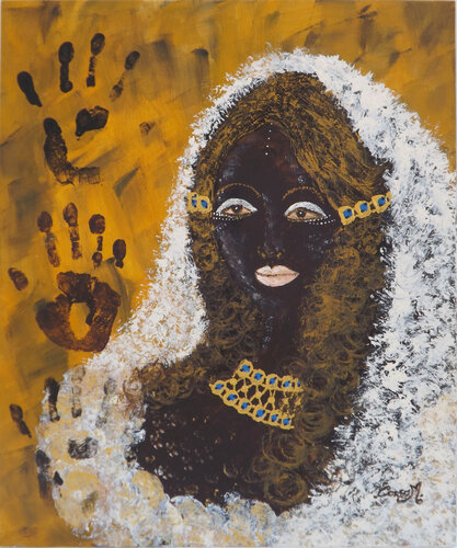 Sahara - Tecnica: Primitive-Actual by Marina Corso, Painting for Sale on Singulart