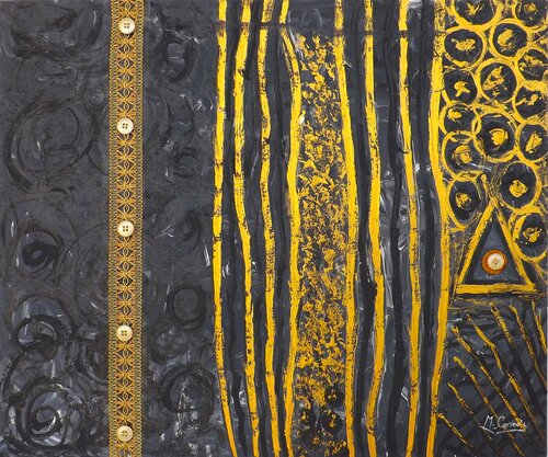 Come bottoni - Tecnica: Primitive-Actual by Marina Corso, Painting for Sale on Singulart