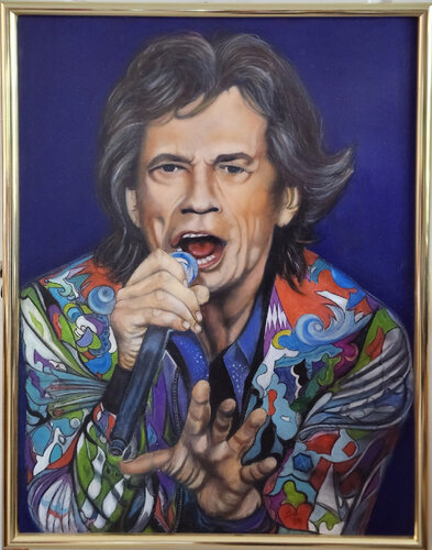 Mick Jagger tribute by James McCallister, Painting for Sale on Singulart
