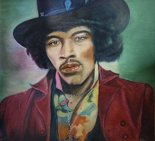 Hendrix tribute by James McCallister, Painting for Sale on Singulart