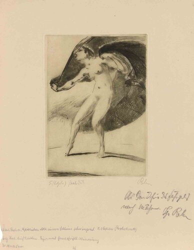 Embracing Figures / Symbolist Allegory par Walter Richard Rehn, Édition en vente sur Singulart
