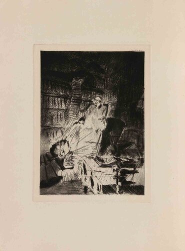 Dramatic Interior Scene von Walter Richard Rehn, Druck kaufen auf Singulart