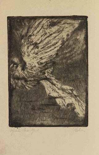 Winged Figure (Study of a Fallen or Ascending Angel) by Walter Richard Rehn, Print for Sale on Singulart