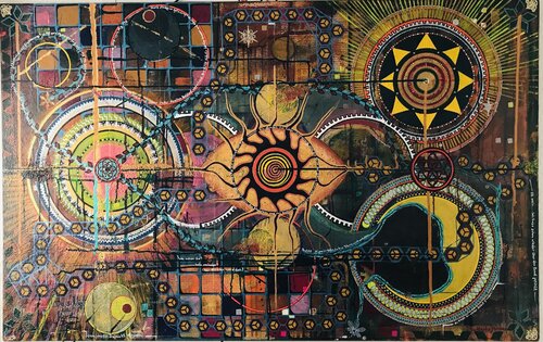 オイルパステル絵画販売 : 現代オイルパステル絵画をオンライン