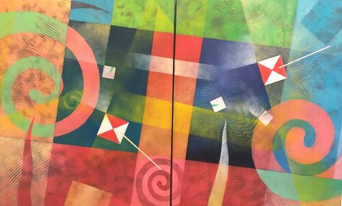 Jazz for homeless angels van Alberto Zoina, Schilderij te koop op Singulart
