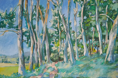 Waldrand am Buchberg de Florian Weiss, Pintura a la venta en Singulart