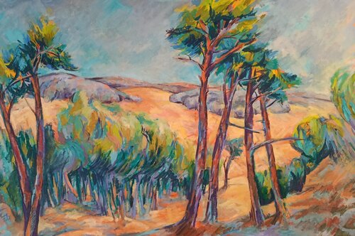 Rodung am unteren Katzenberg by Florian Weiss, Painting for Sale on Singulart
