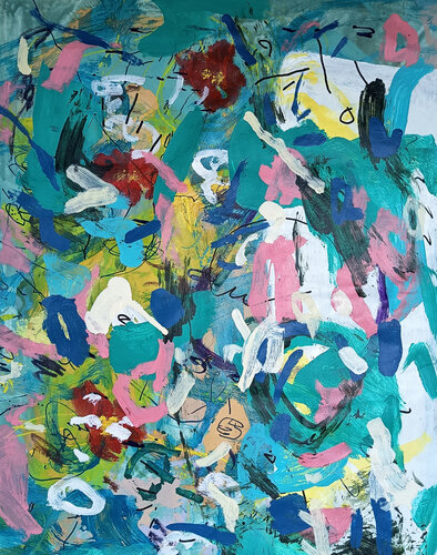 Las flores del río par Ignacio Barceló Carrillo, Peinture en vente sur Singulart