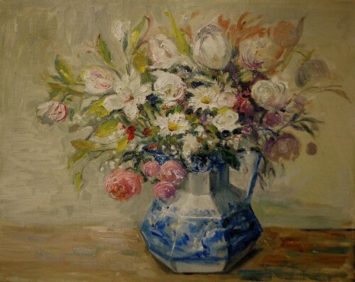 Flowers from my Garden. by Jane Dunn-Astley-Corbett, 회화 for Sale on Singulart