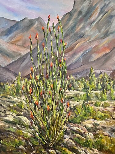 Desert Ocotillo 021526 by Marilyn Froggatt, Painting for Sale on Singulart