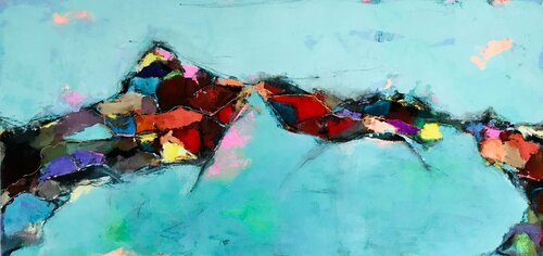 Let's walk this path together di Ellie Lasthiotaki, Pittura in vendita su Singulart