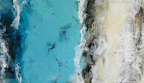 The wave’s kiss di Ellie Lasthiotaki, Pittura in vendita su Singulart